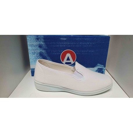 Zapatilla de algodón con elásticos laterales