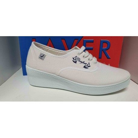 Zapatilla cordon con plataforma