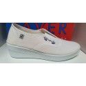 Zapatilla elástico central con plataforma